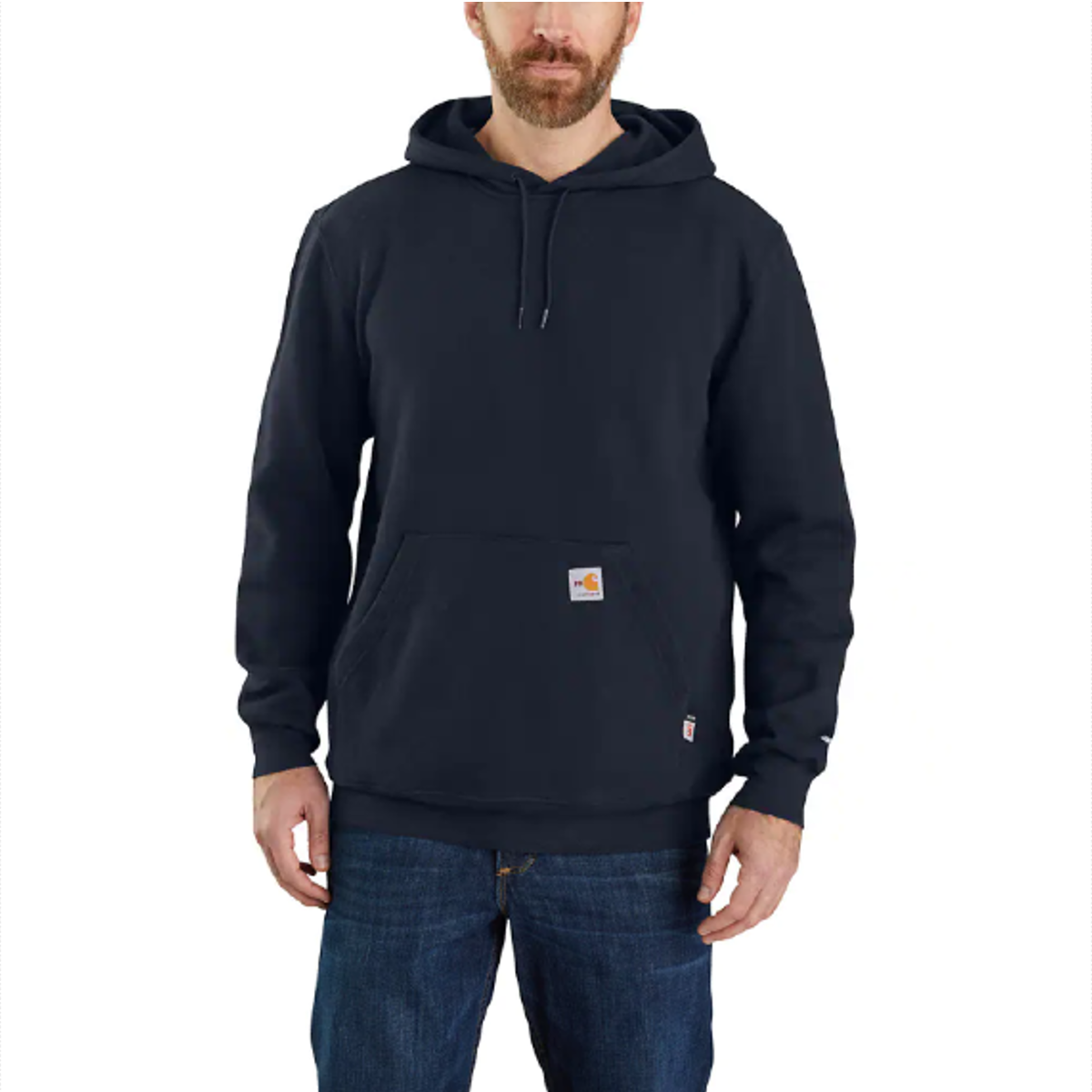 FR Carhartt Hooded Sweatshirt in Navy